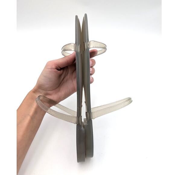 Stuart Weitzman Sawyer Slide Sandals Slip-On Women's Grey Size US9B EU39.5 - Picture 11 of 13